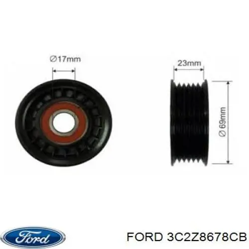 Polea inversión/guía, correa auxiliar servicios Chrysler 4792259AD precio, desde 11,60 EUR