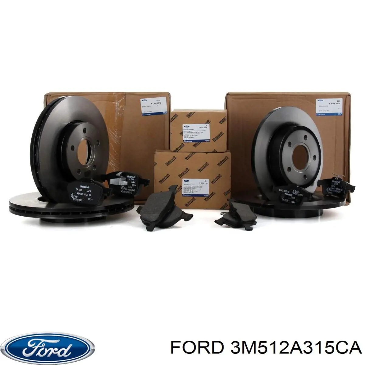 3M512A315CA Ford disco de freno trasero