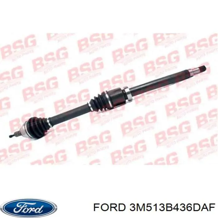 Semieje delantero derecho Ford 3M513B436DAF precio, desde 98,72 EUR
