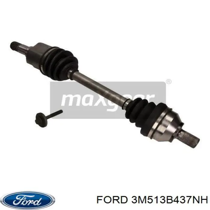 3M513B437NH Ford árbol de transmisión delantero izquierdo