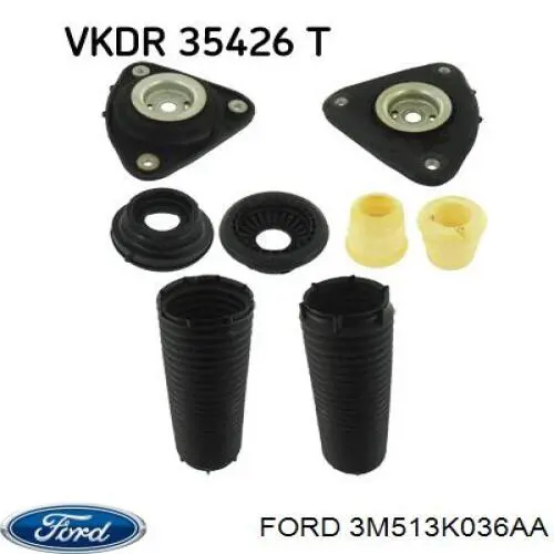 3M51-3K036-AA Ford tope de amortiguador delantero, suspensión + fuelle