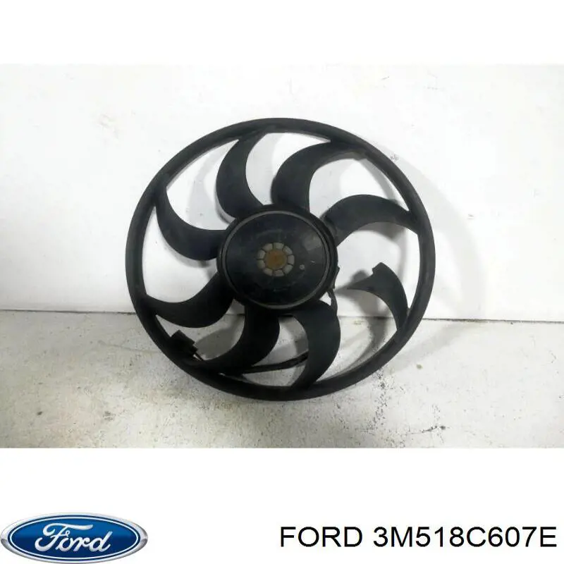 3M518C607E Ford difusor de radiador, ventilador de refrigeración, condensador del aire acondicionado, completo con motor y rodete