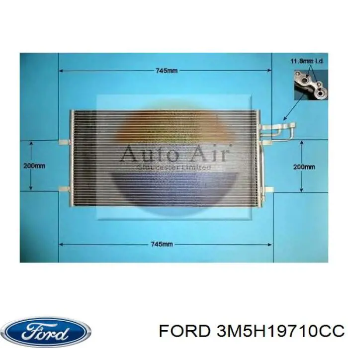 Aire acondicionado capacitor Ford 3M5H19710CC precio, desde 60,46 EUR