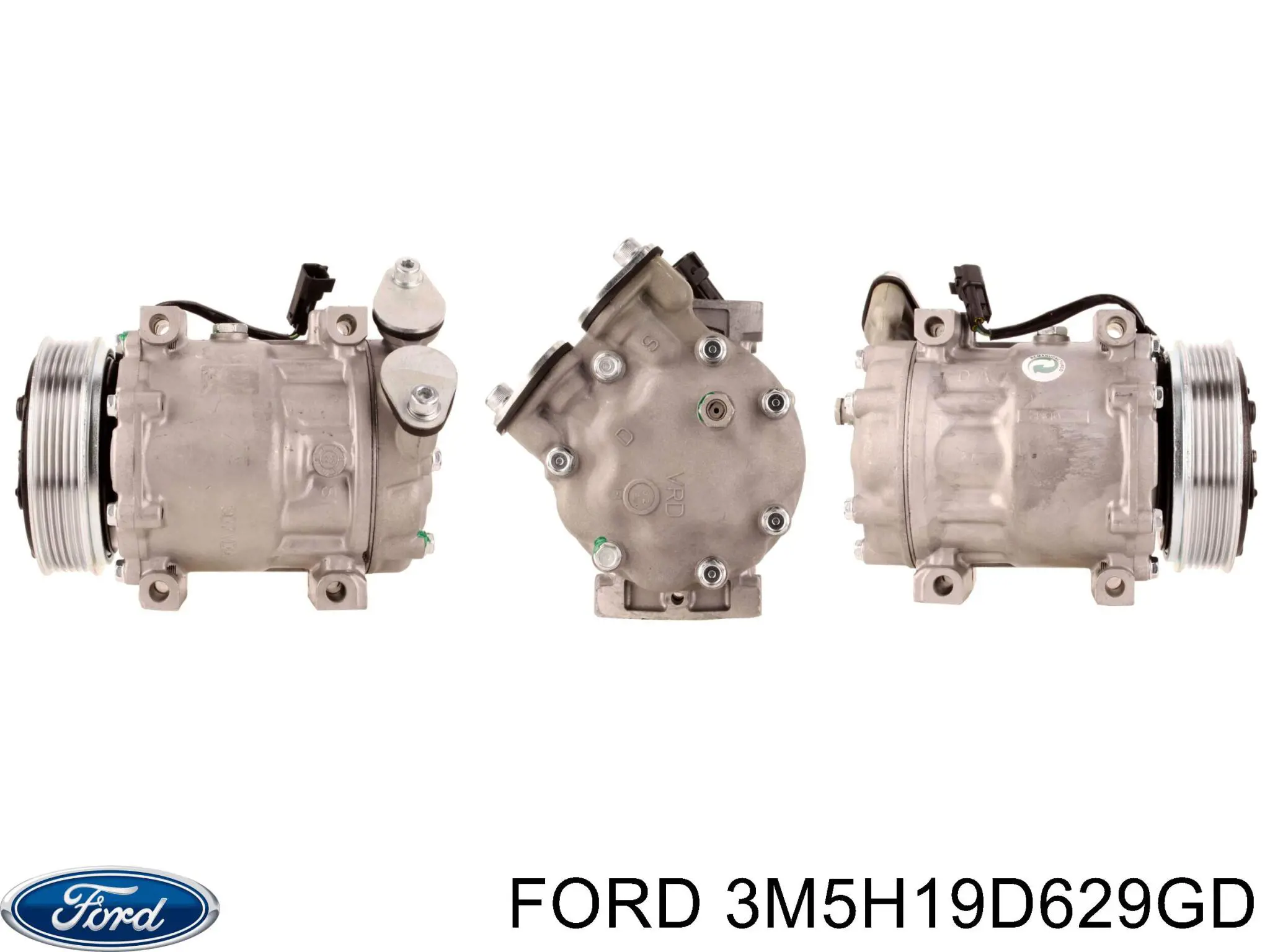 Compresor de aire acondicionado 3M5H19D629GD Ford