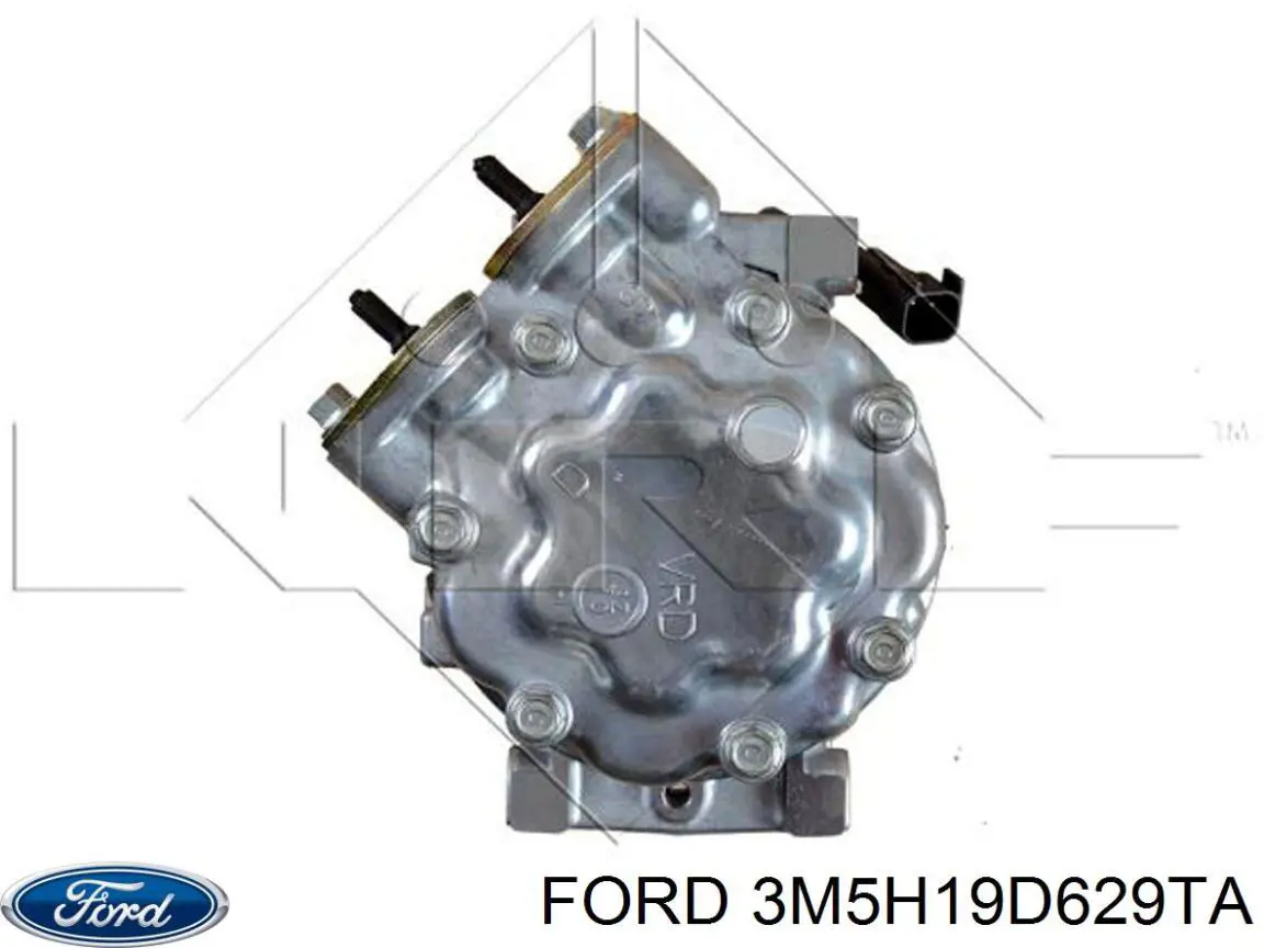 Compresor de aire acondicionado 3M5H19D629TA Ford