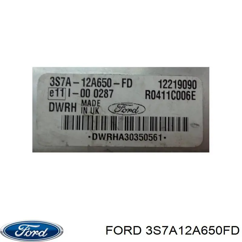 3S7A12A650FD Ford 