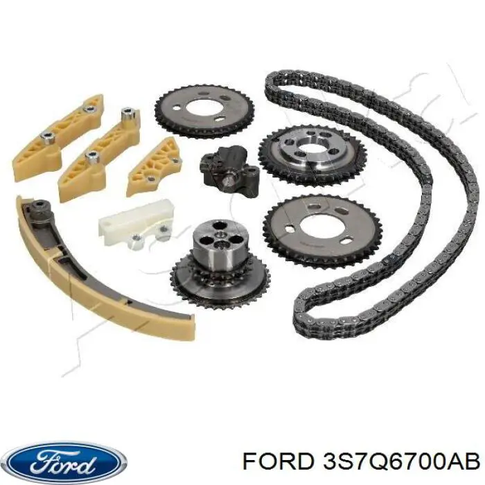 Retén de cigüeñal frontal 3S7Q6700AB Ford