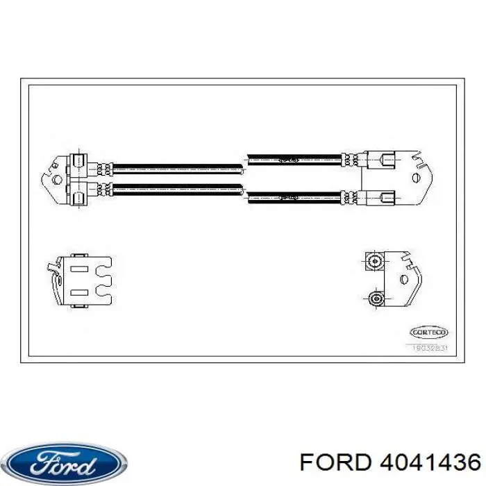 4041436 Ford latiguillo de freno trasero