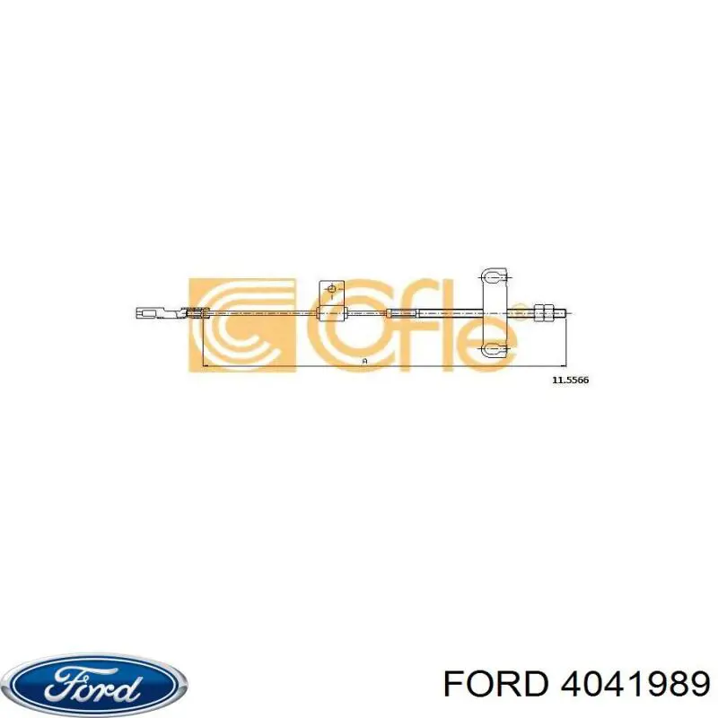 K17255 ABS cable de freno de mano delantero