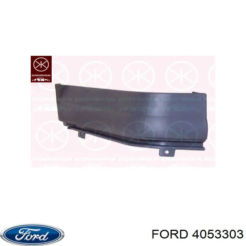 4142089 Ford moldura de parachoques trasero izquierdo