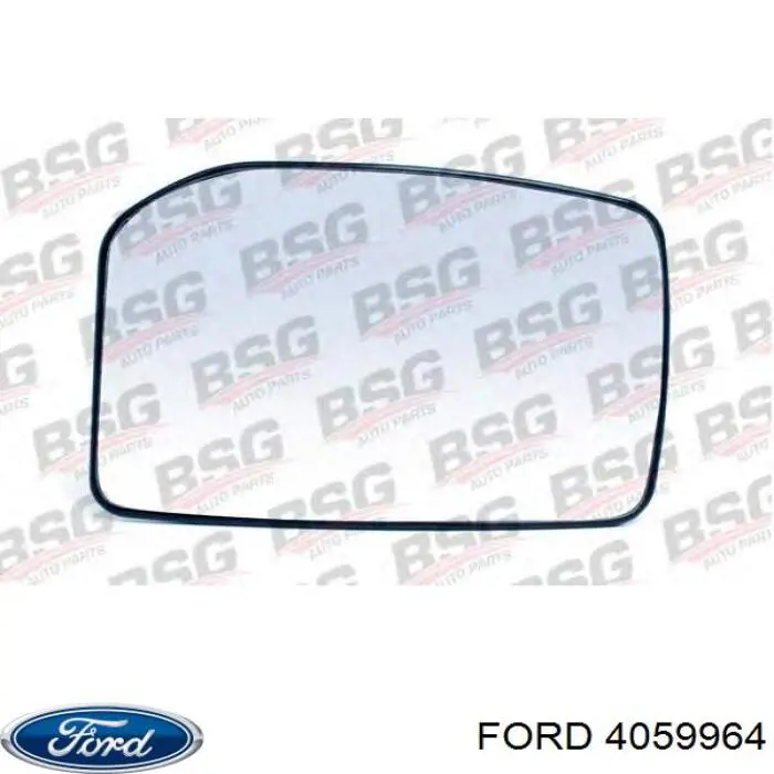 Cristal de espejo retrovisor derecho 4059964 Ford