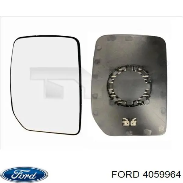 Cristal de retrovisor exterior derecho Ford 4059964
