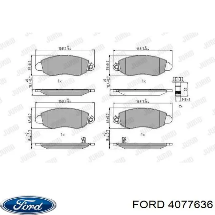 4077636 Ford pastillas de freno delanteras