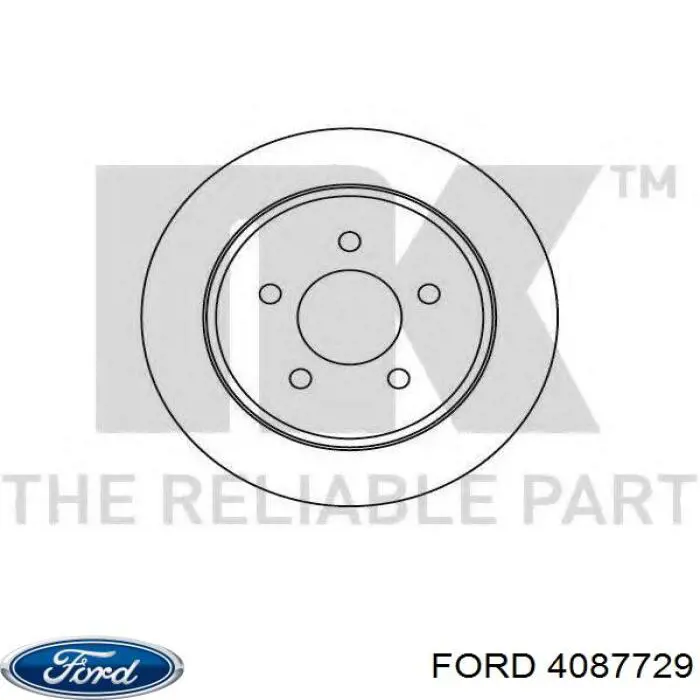 3760664 Ford disco de freno trasero