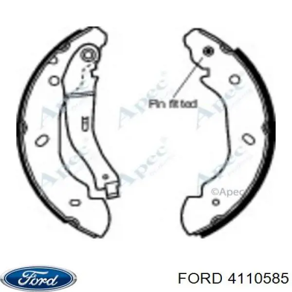 4110585 Ford zapatas de frenos de tambor traseras