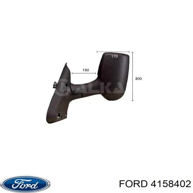 4087284 Ford espejo retrovisor izquierdo