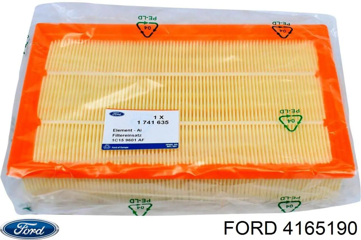 4165190 Ford filtro de aire