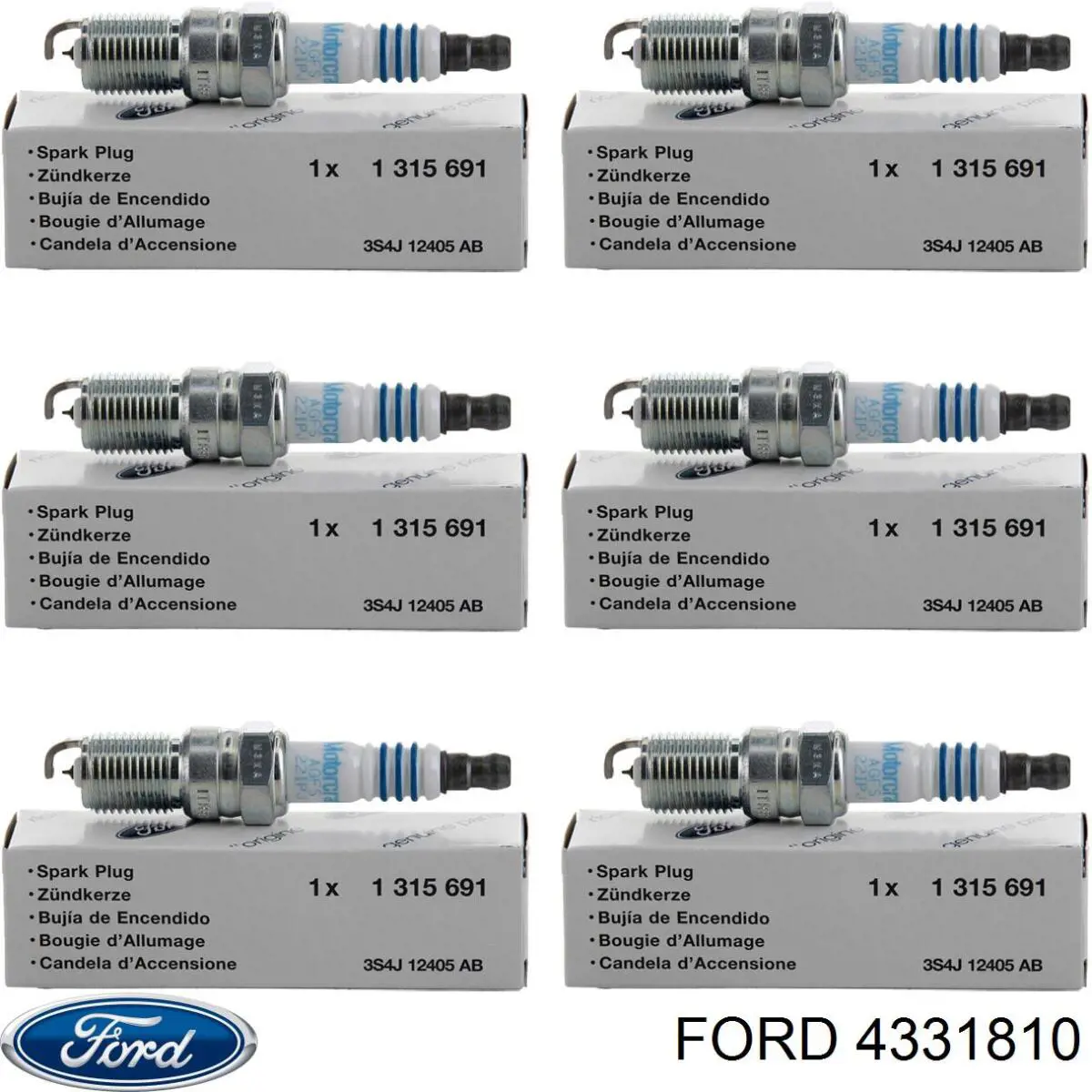 Bujías Ford 4331810 precio, desde 10,47 EUR