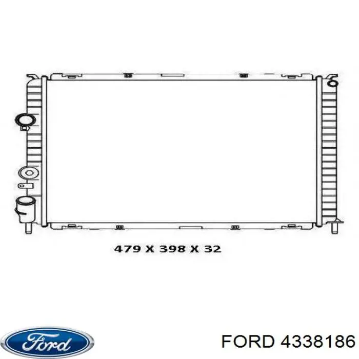 4338186 Ford Ballestas de suspensión trasera