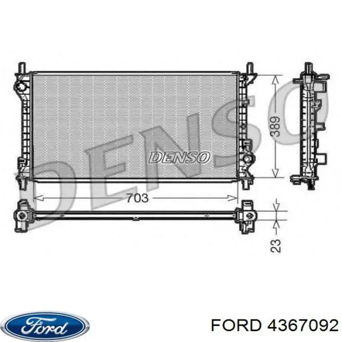 4367092 Ford radiador
