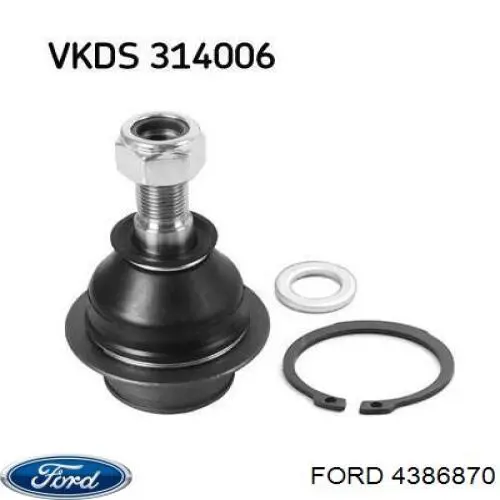 Rótula inferior de suspensión Ford 4386870 precio, desde 15,38 EUR