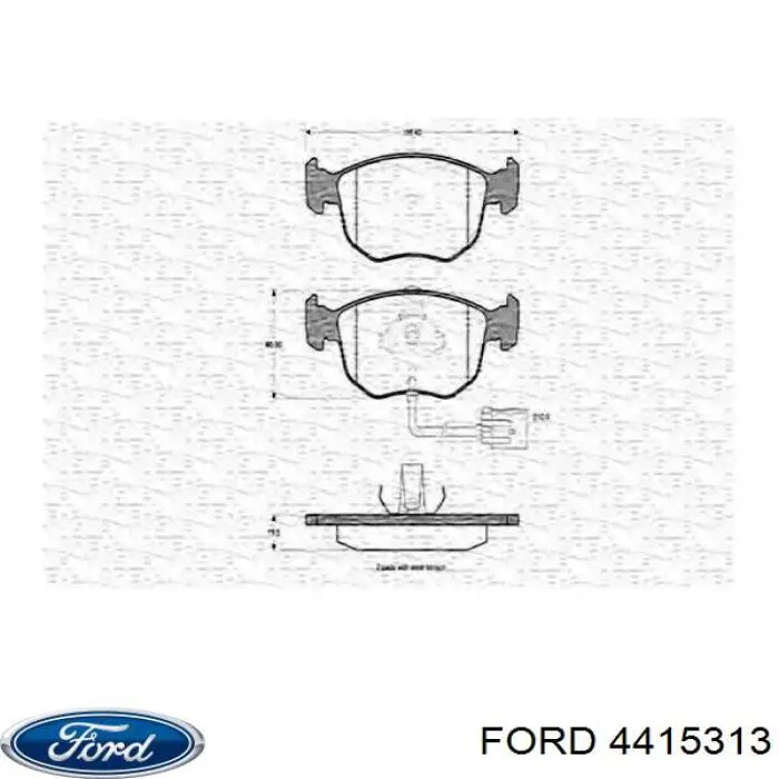 4415313 Ford espejo retrovisor derecho