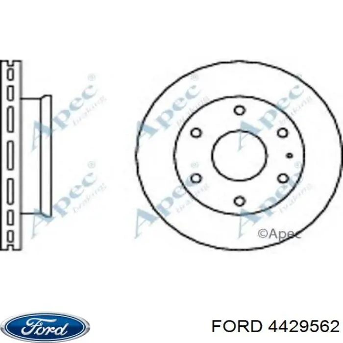 4429562 Ford disco de freno delantero