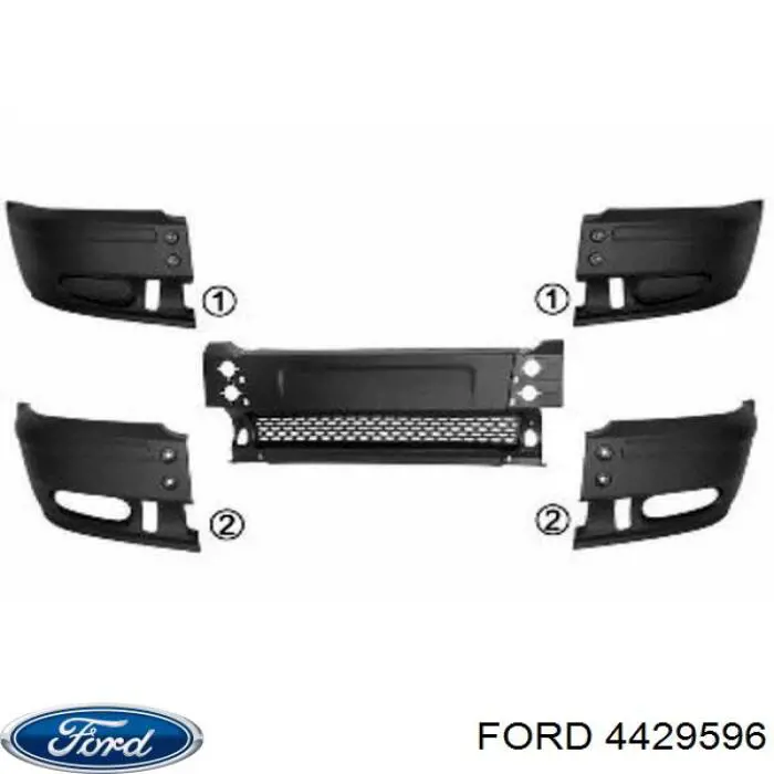 Comprar 4429596 Ford Parachoques delantero, parte central