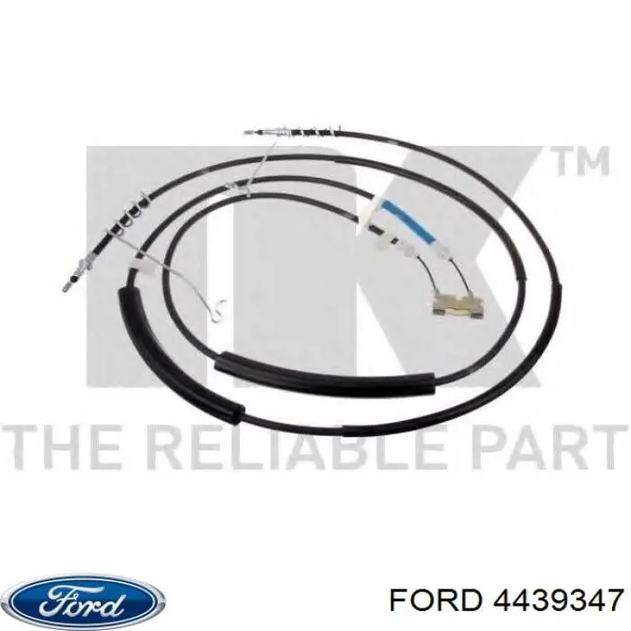 4439347 Ford cable de freno de mano trasero derecho/izquierdo