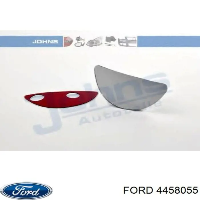 4458055 Ford cristal de espejo retrovisor exterior derecho