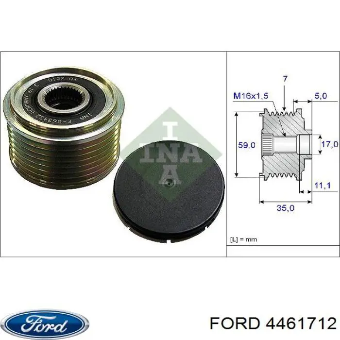 Alternador del motor Ford 4461712 precio, desde 121,97 EUR