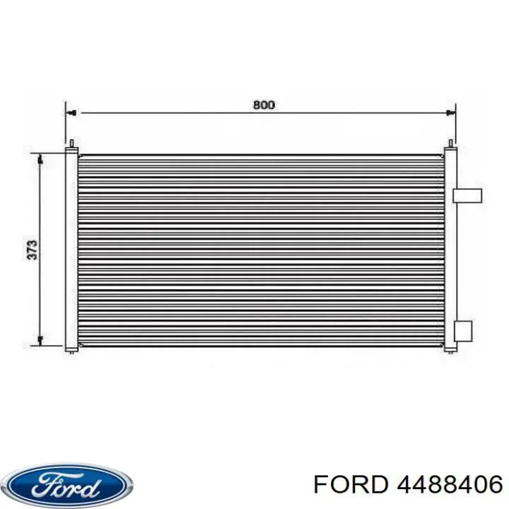 4488406 Ford Radiador de aire acondicionado