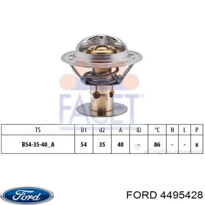 Termostato Ford 4495428 precio, desde 15,95 EUR