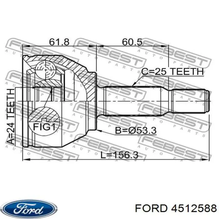 Comprar 4512588 Ford Junta homocinetica