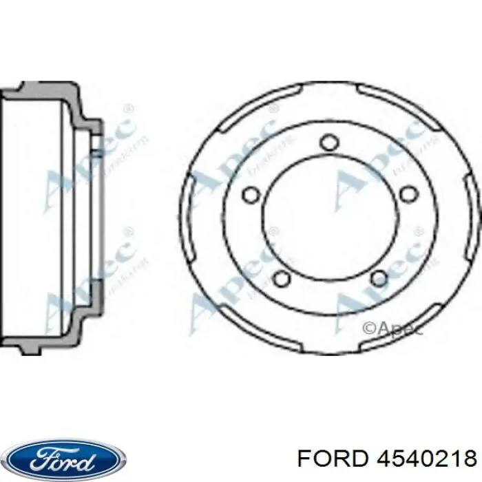 4540218 Ford freno de tambor trasero