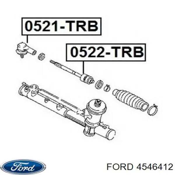 4546412 Ford rótula barra de acoplamiento exterior