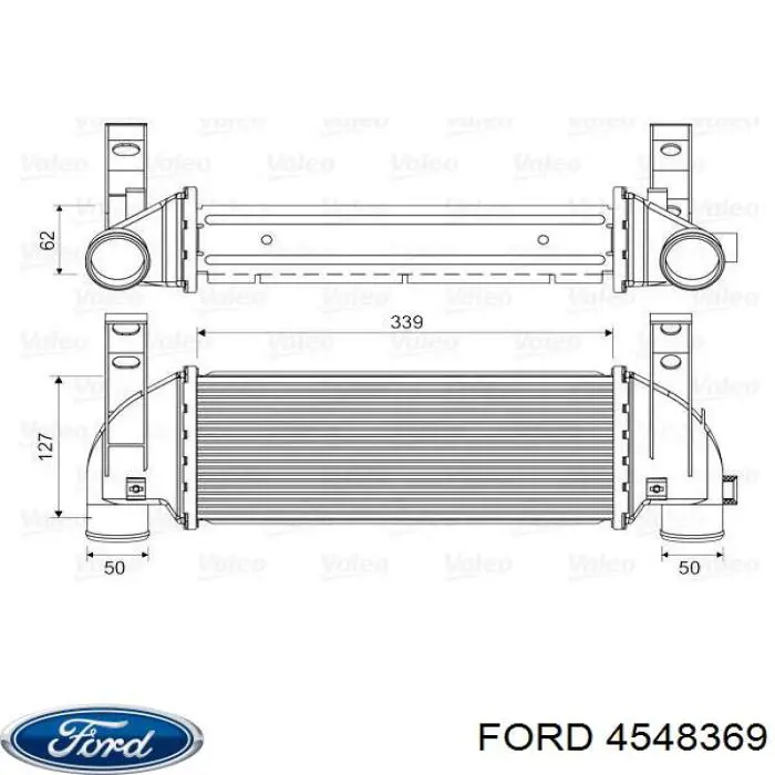 Comprar 4548369 Ford Turbo intercooler