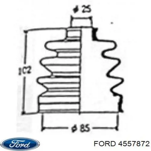 Comprar 4557872 Ford Fuelle de palier delantero exterior