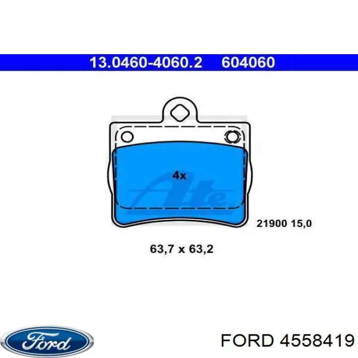 4558419 Ford junta homocinética interior delantera derecha