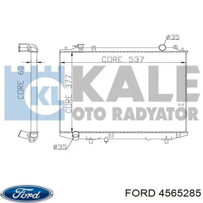 4565285 Ford radiador