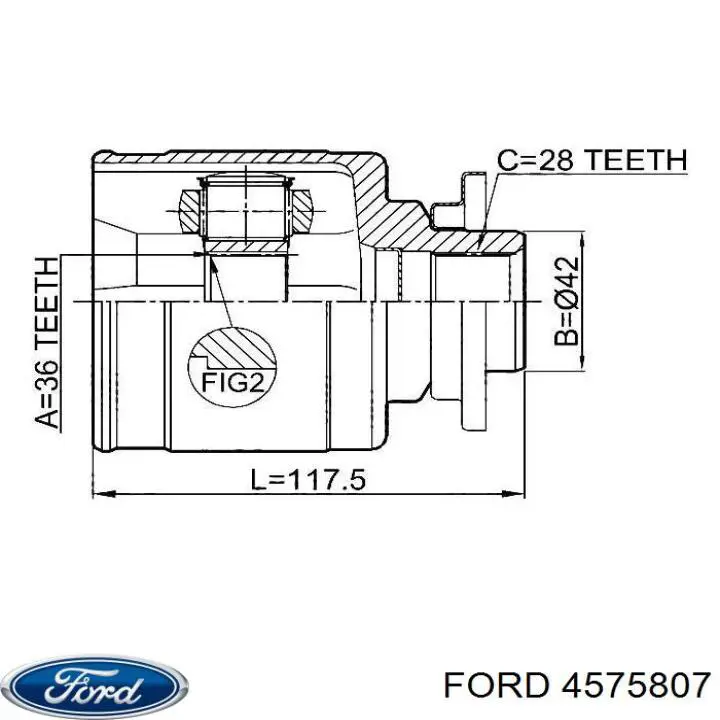 Fuelle transmisión delantero exterior Ford 4575807 precio, desde 16,82 EUR