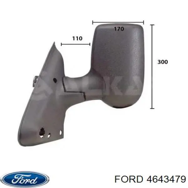 4643479 Ford espejo retrovisor derecho