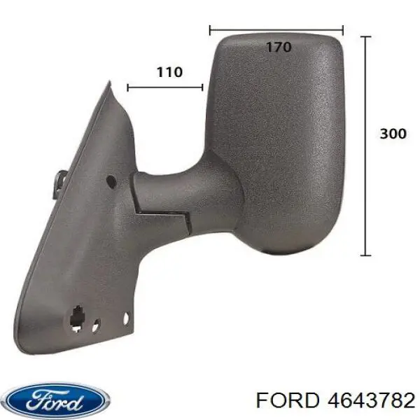 4643782 Ford espejo retrovisor izquierdo