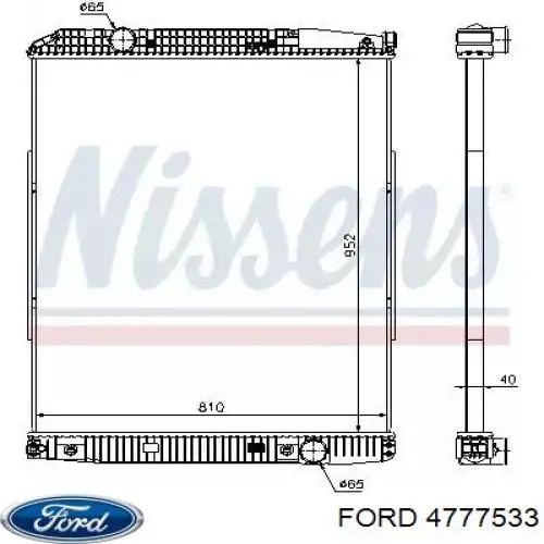 Tapa de radiador Nissan Navara D40M