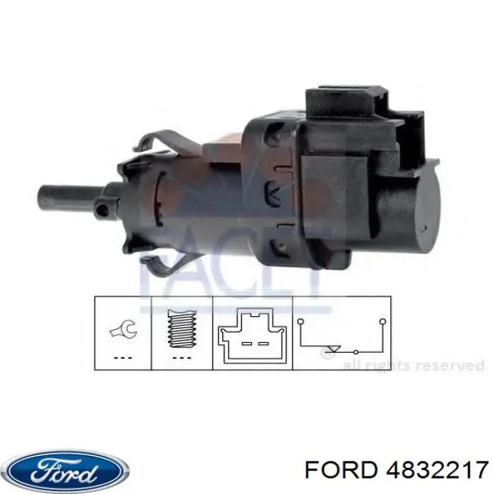 4832217 Ford interruptor luz de freno