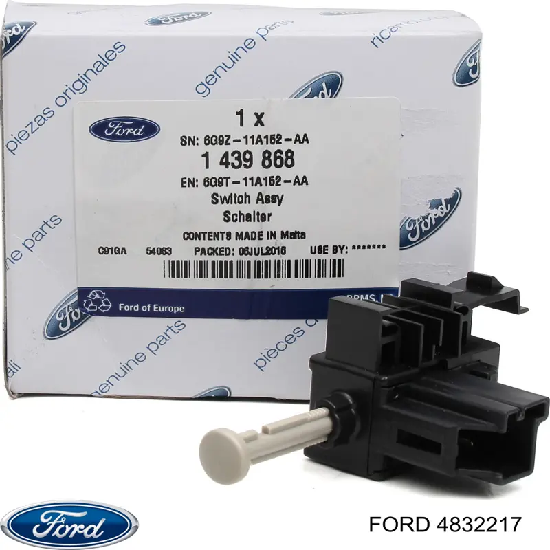 Interruptor de luz de freno 4832217 Ford