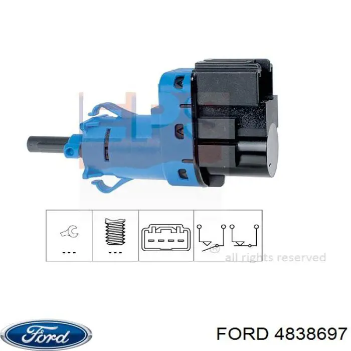Comprar 4838697 Ford Interruptor de luz de freno