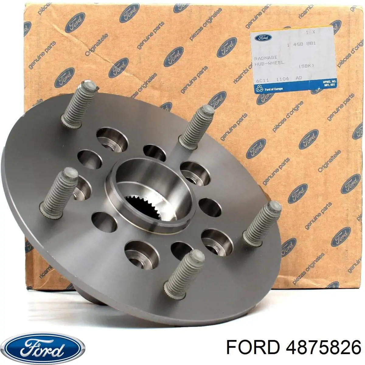 Comprar 6C114254BC Ford Tuerca del cubo de rueda trasera
