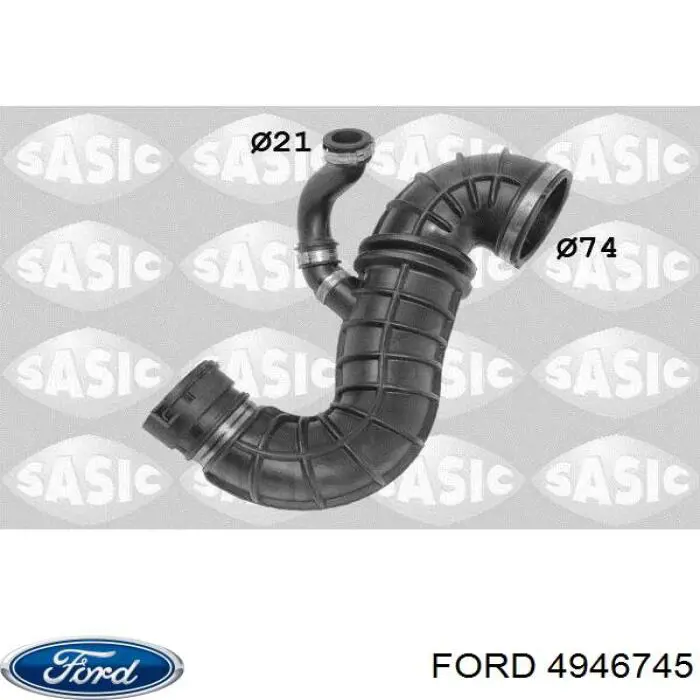 Manguito de aire del medidor de masa de aire 7T169R504AD Ford