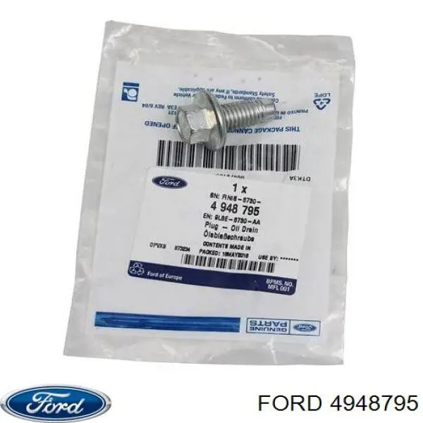 4948795 Ford Tapón del cárter de aceite